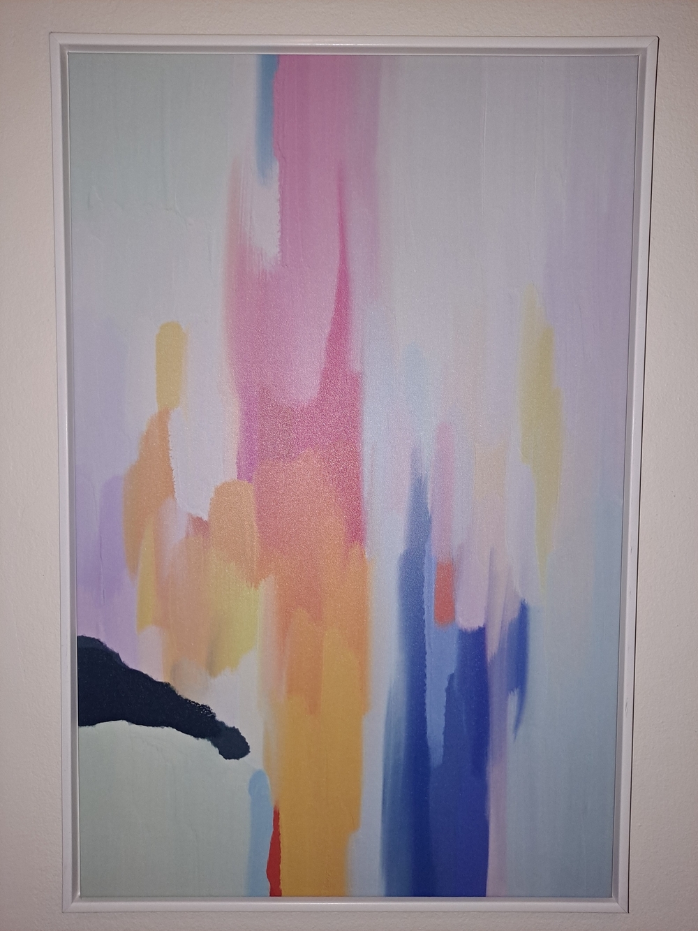 Abstract Pastel Home Art Canvas - Multicolor